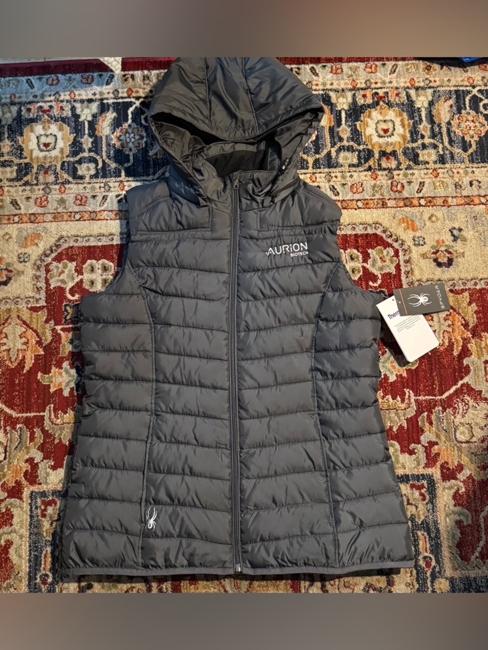 Spyder Vest Zip Up Womens XL Black New